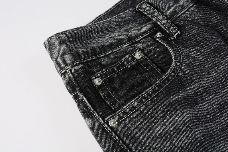 Flare jeans - washed black