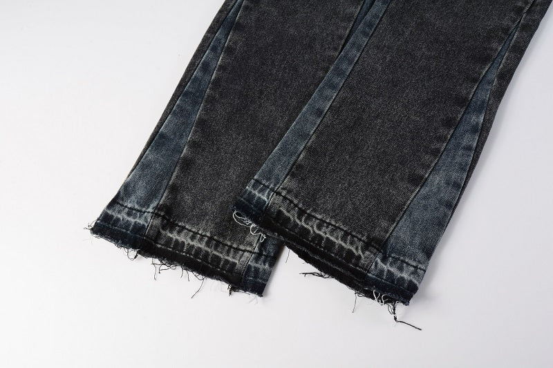 Flare jeans - washed black