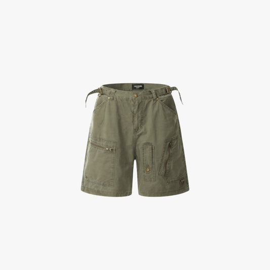 Olive cargo shorts