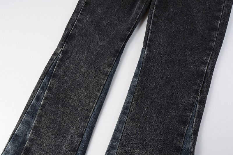 Flare jeans - washed black