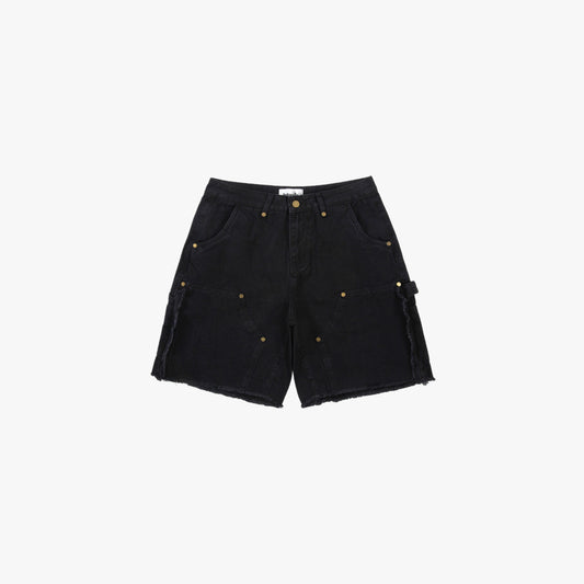 Black carpenter shorts