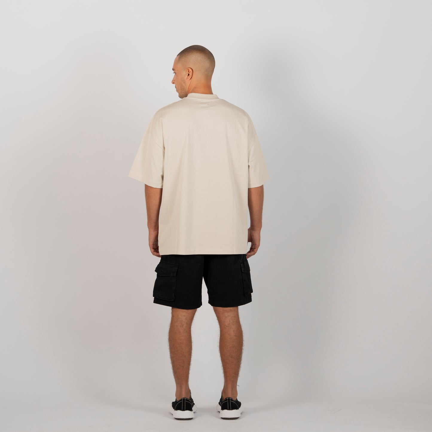 Black cargo shorts